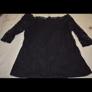 Torrid lace off the shoulder blouse